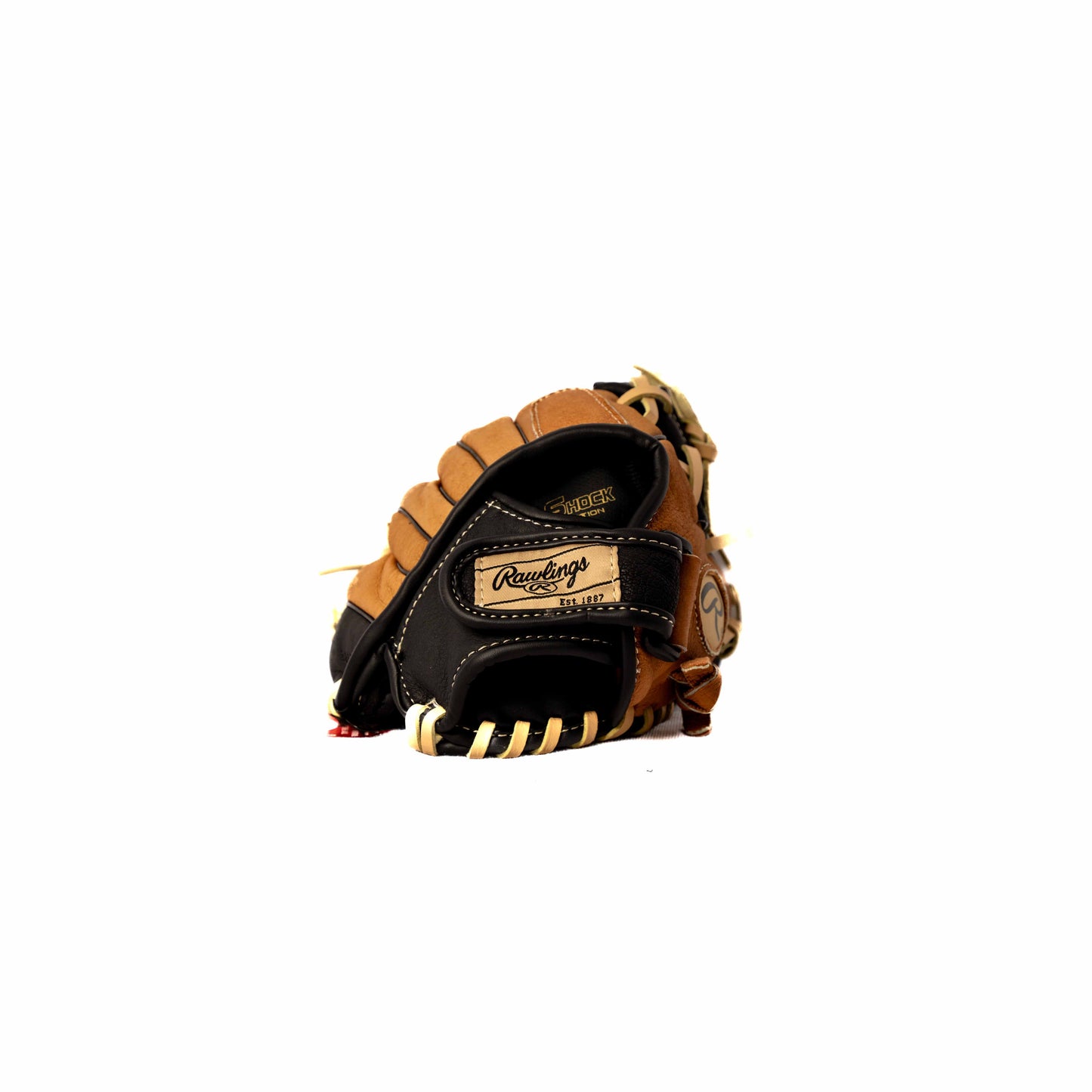 RAWLINGS BLACK/BROWN BB GLOVE, 10"