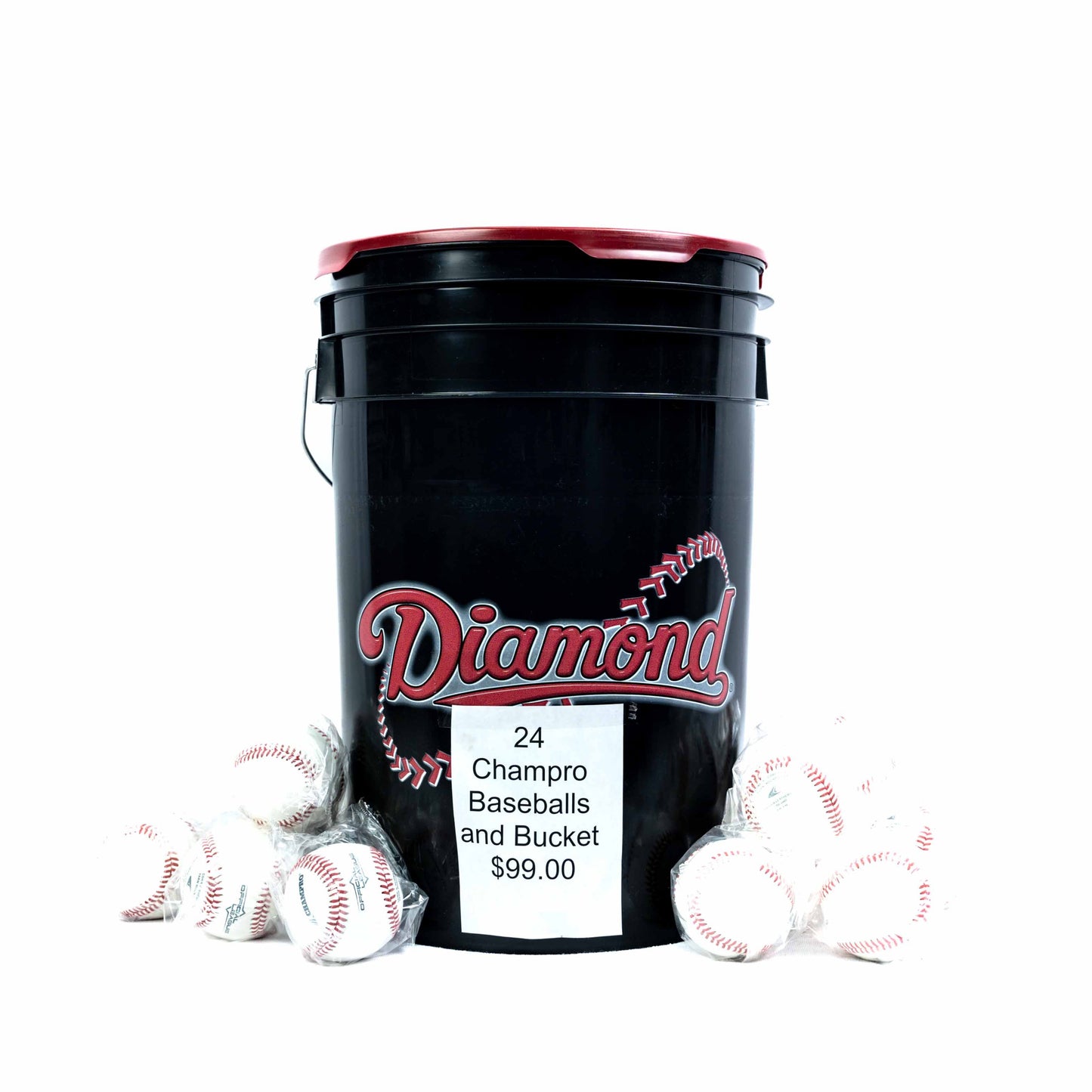CHAMPRO 24 BASEBALLS/BUCKET