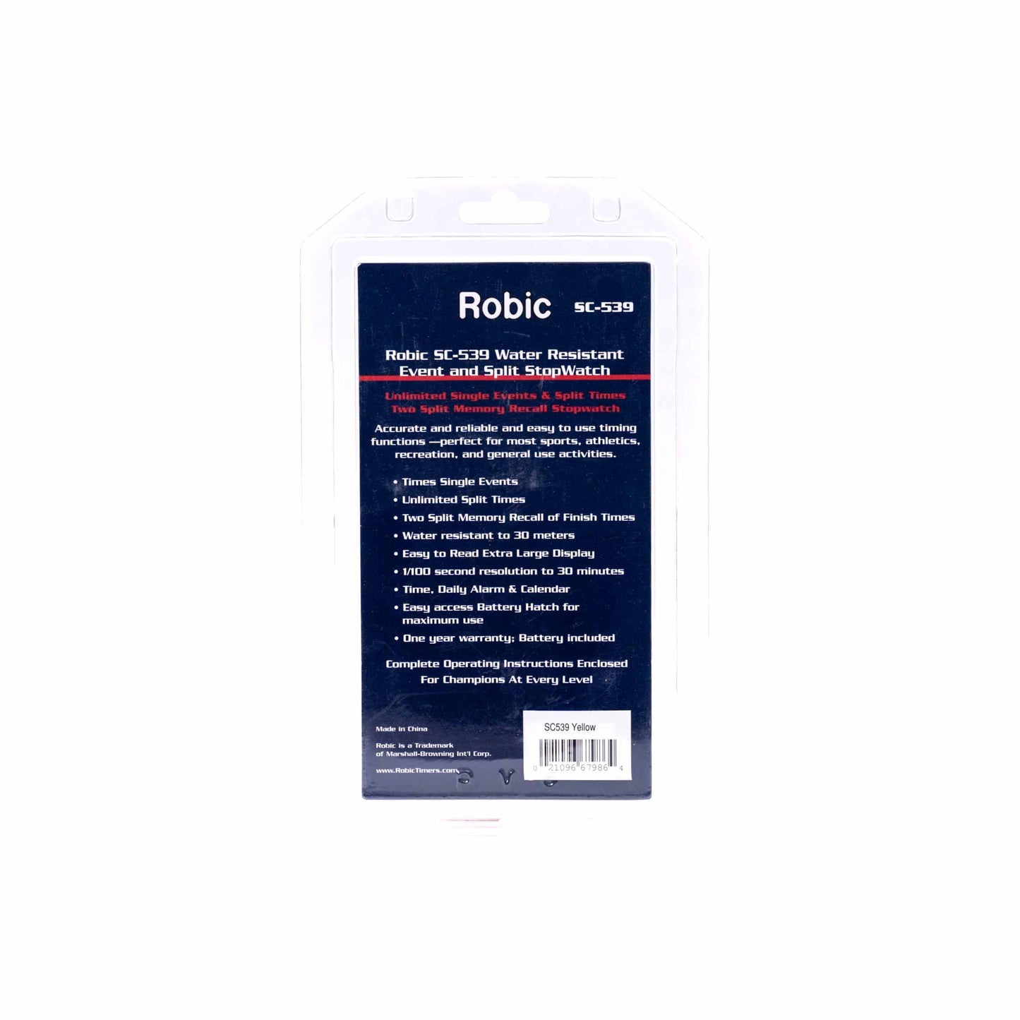 ROBIC SINGLE EVENT AND SPLIT STOPWATCH
