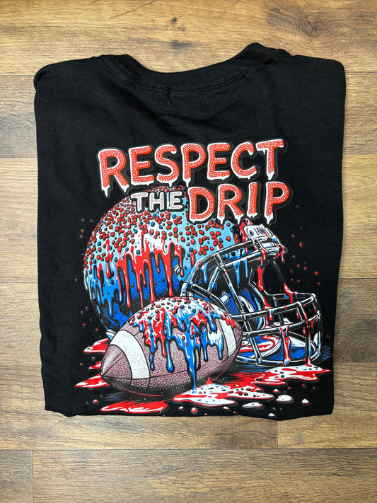 Baller Lifestyle Football respect the drip Shirt