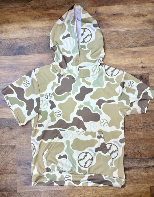 Baller Lifestyle Short Sleeve Camo Hoodie Dri-fit