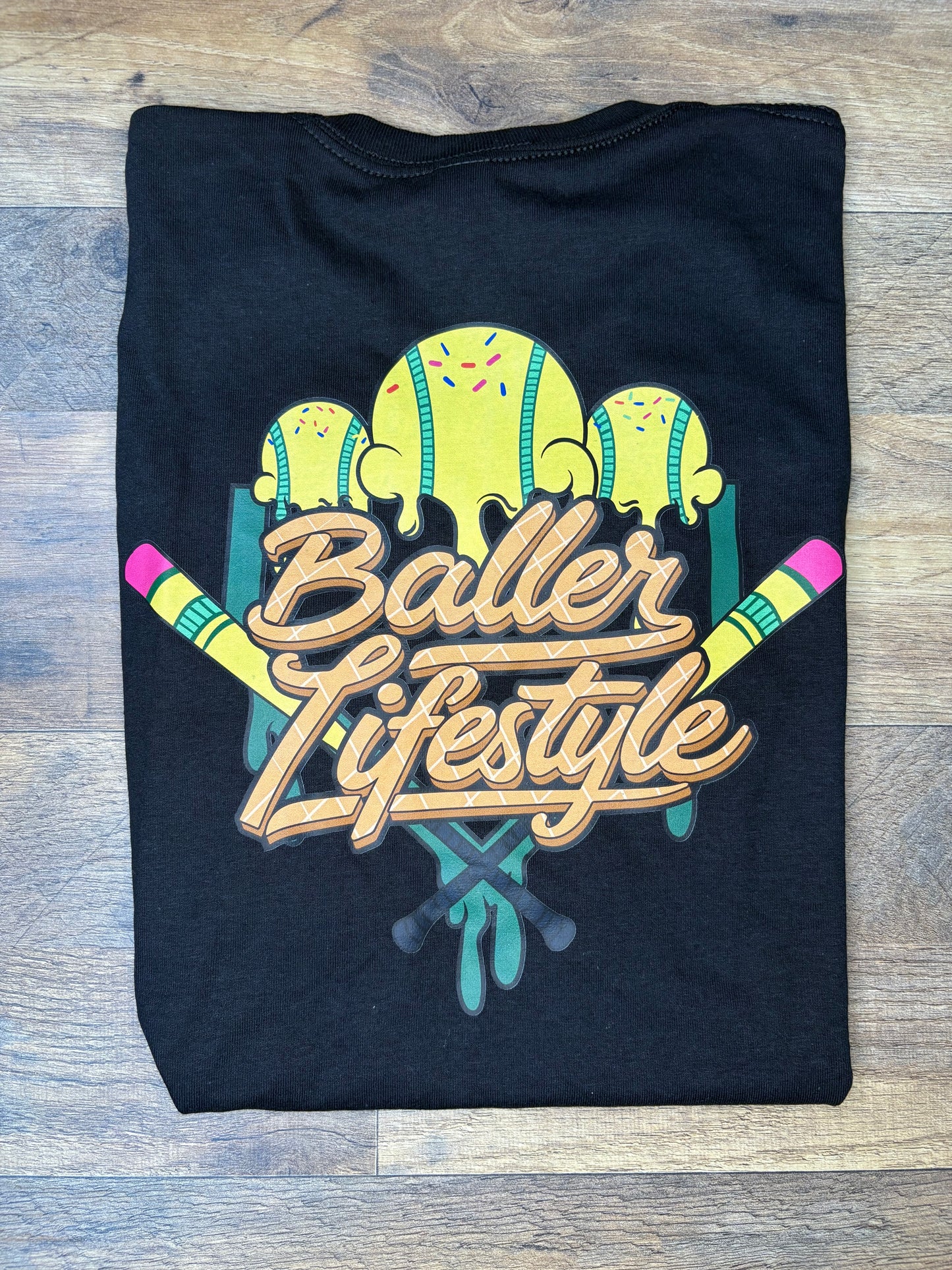 Baller Lifestyle Baseball Pencil Shirt
