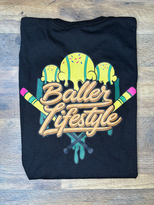 Baller Lifestyle Baseball Pencil Shirt