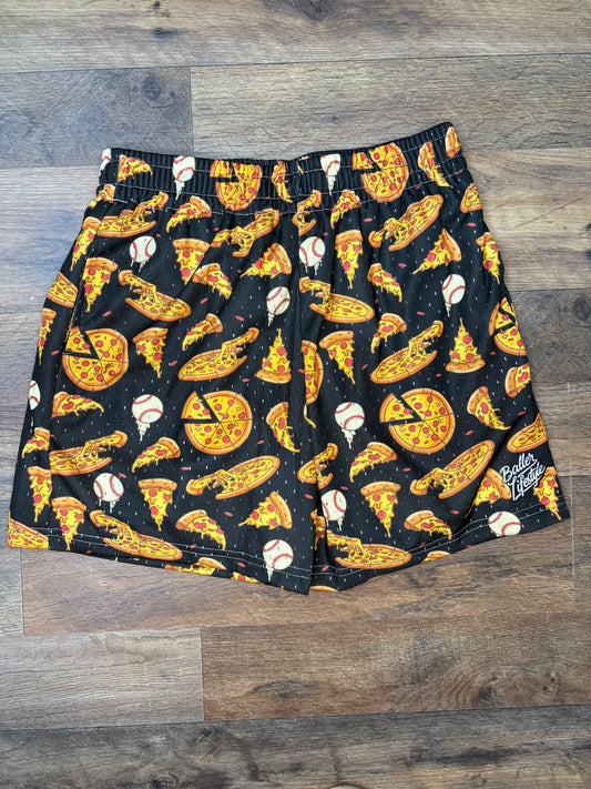 Baller Lifestyle Pizza Baseball shorts