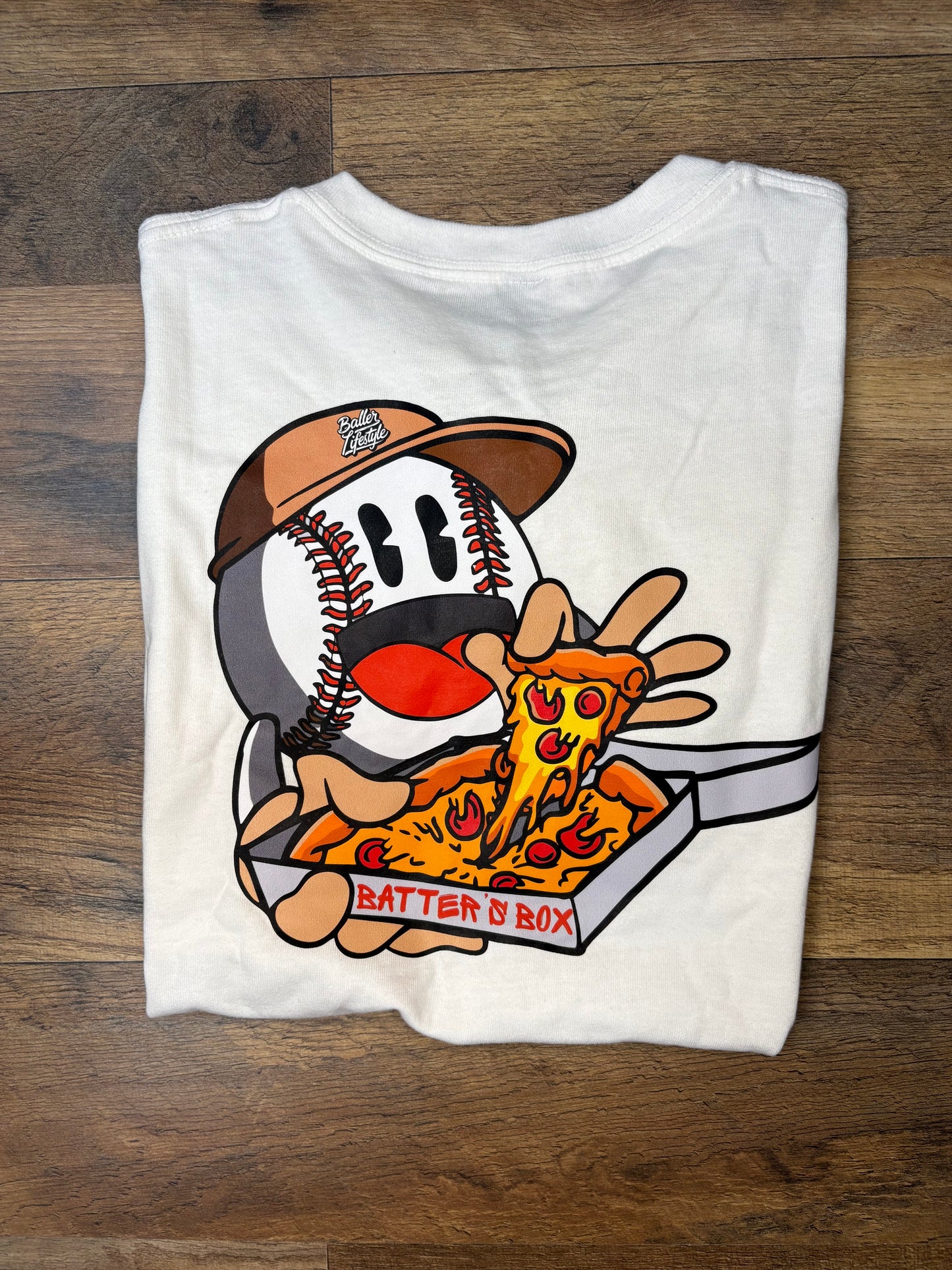 Baller lifestyle Pizza Baseball Shirt