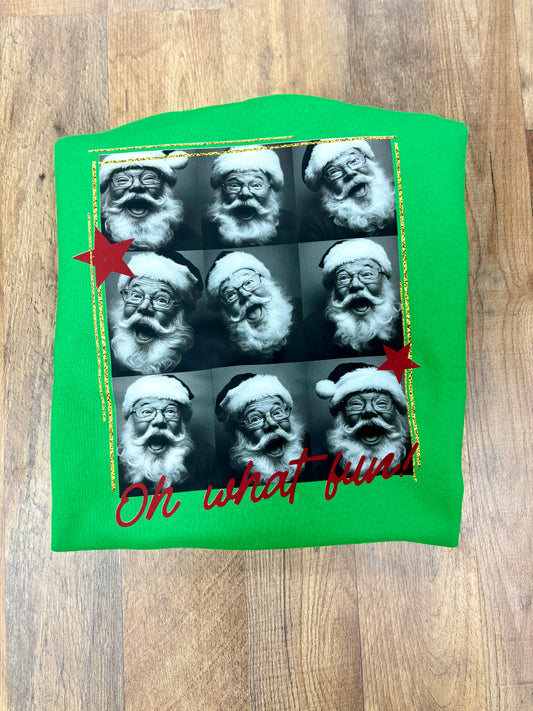 Oh what fun Santa sweater