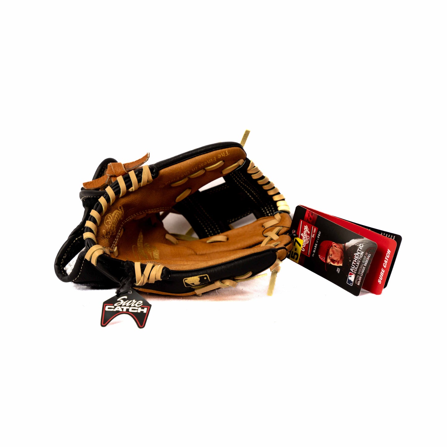 RAWLINGS BLACK/BROWN BB GLOVE, 10"