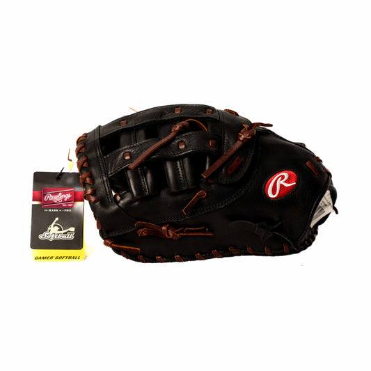 RAWLINGS 12 1/2" BLACK/BROWN  SB 1ST BASE MITT FOR LEFT HANDER