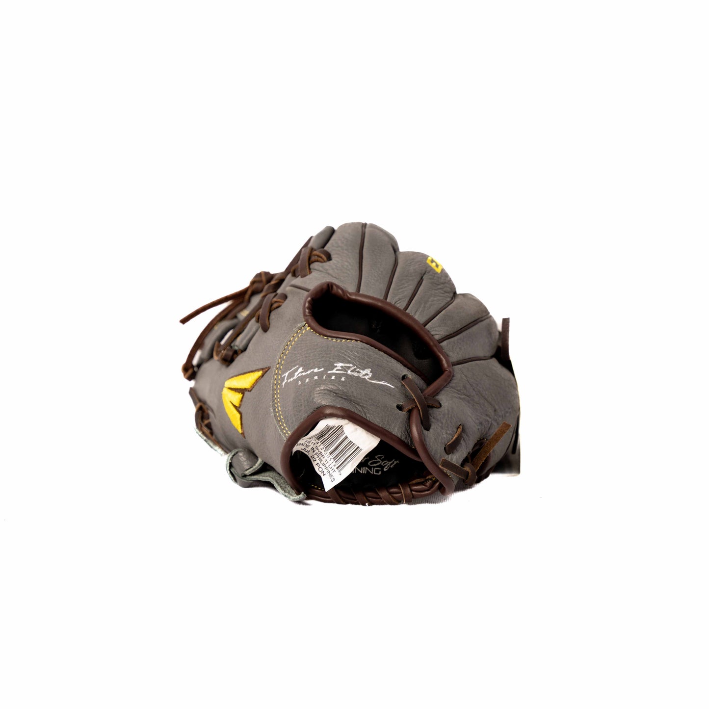 EASTON LEFT HANDER BB GLOVE, GRAY/BLACK, 11"