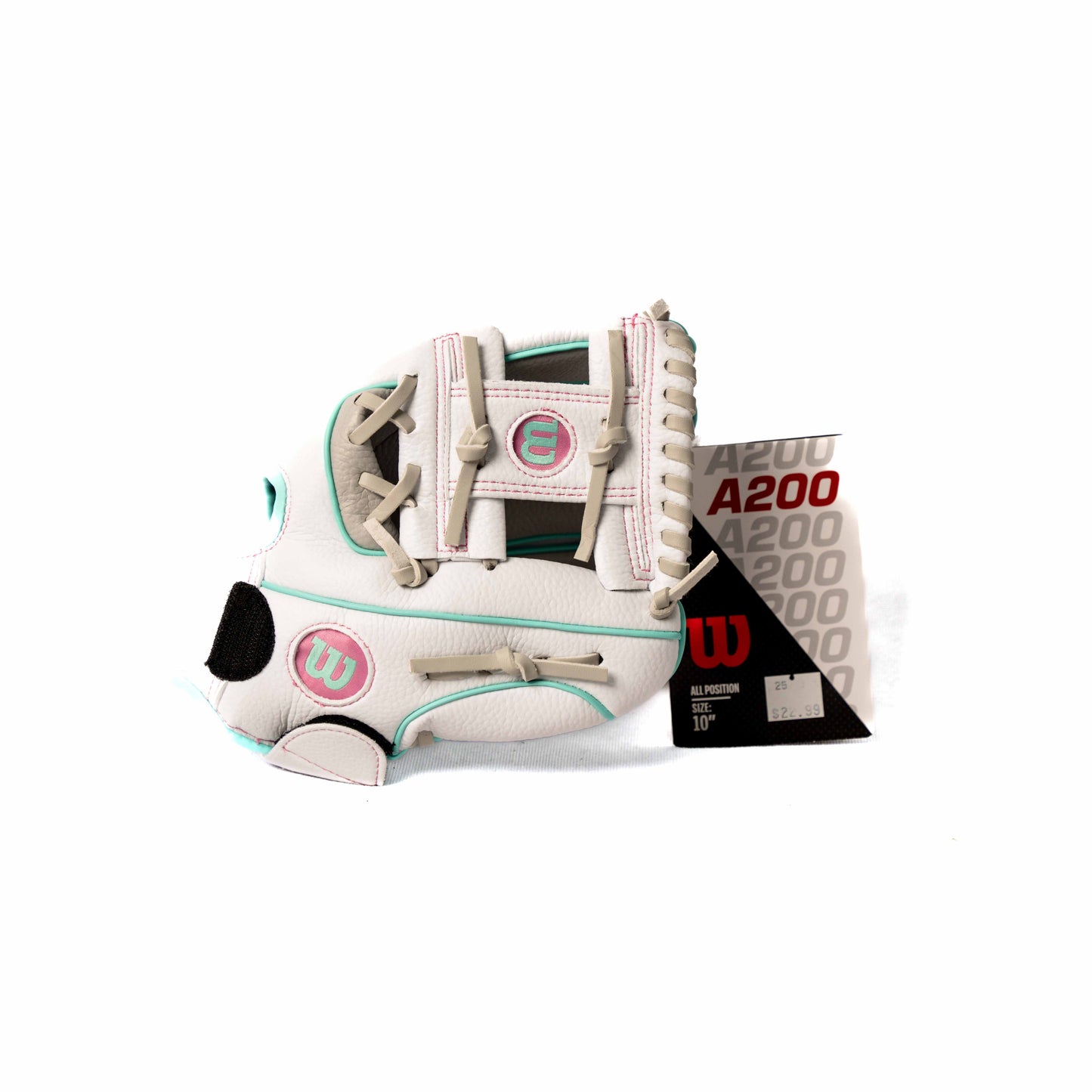 WILSON, A200EZ, 10", 24, SWTP, SIL, WHI, TEAL