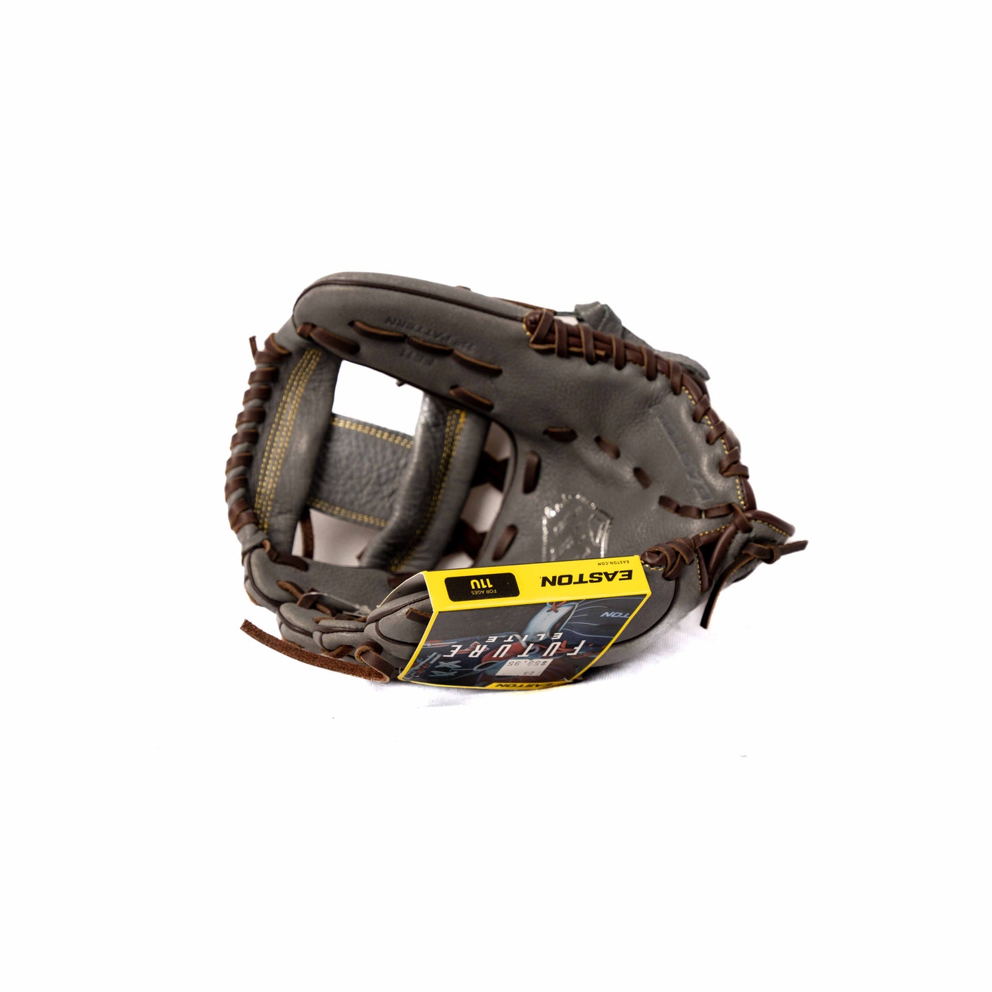 EASTON LEFT HANDER BB GLOVE, GRAY/BLACK, 11"