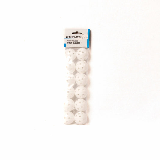 CHAMPRO POLY MOLDED GOLF BALLS