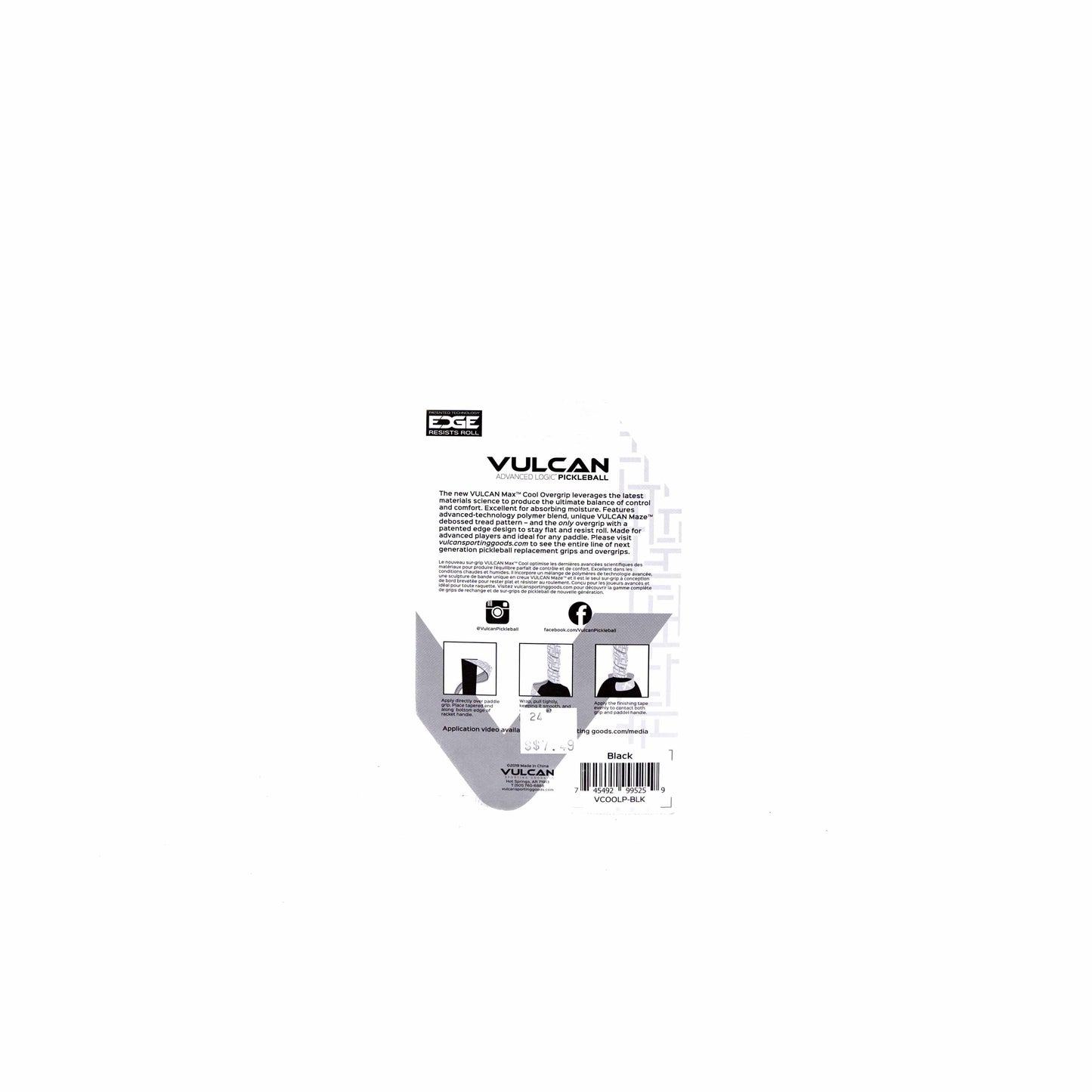 VULCAN MAX COOL OVER GRIP, WHITE