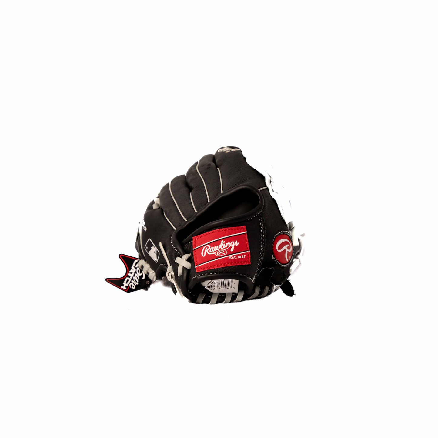 RAWLINGS BB GLOVE, GRAY/BLACK, 9.5"