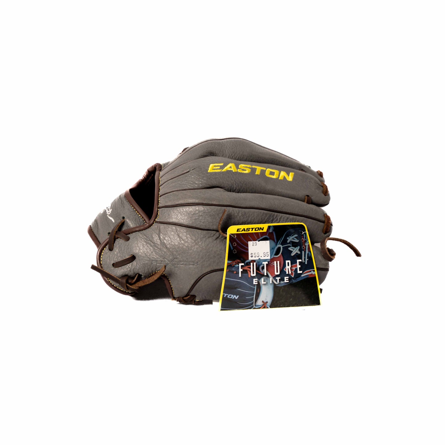 EASTON LEFT HANDER BB GLOVE, GRAY/BLACK, 11"