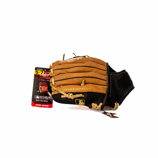 RAWLINGS BLACK/BROWN BB GLOVE, 10"