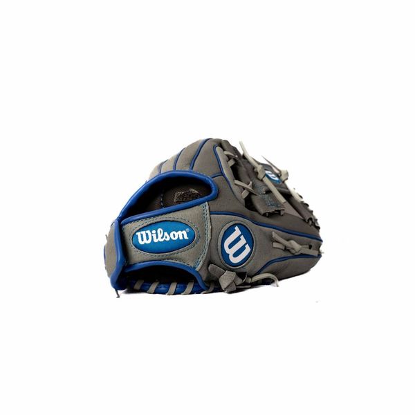 WILSON BB GLOVE GRAY/ROYAL,10 3/4"